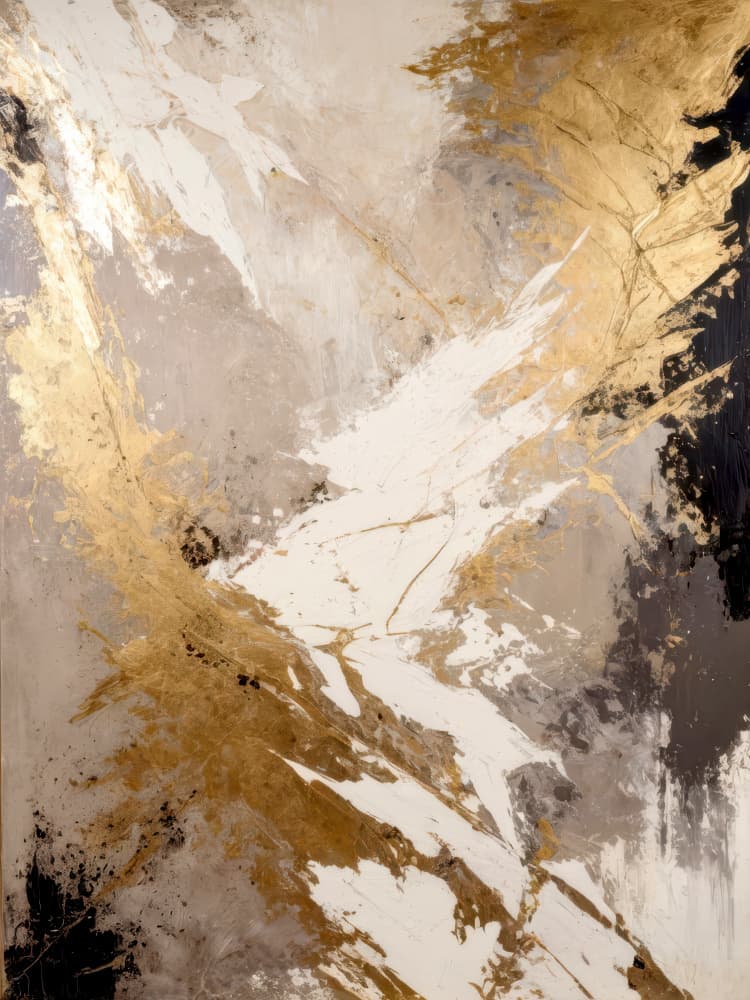 Dynamic Gold Abstract