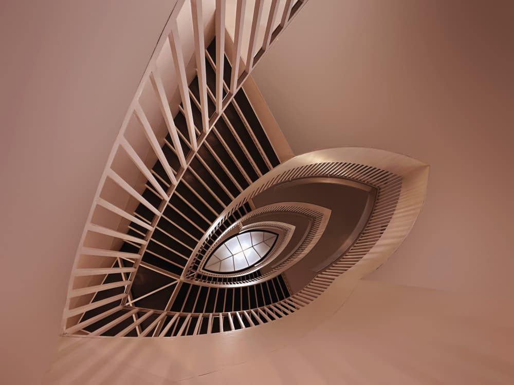 Architectural Eye Staircase by Yimei Sun — canvas wall art
