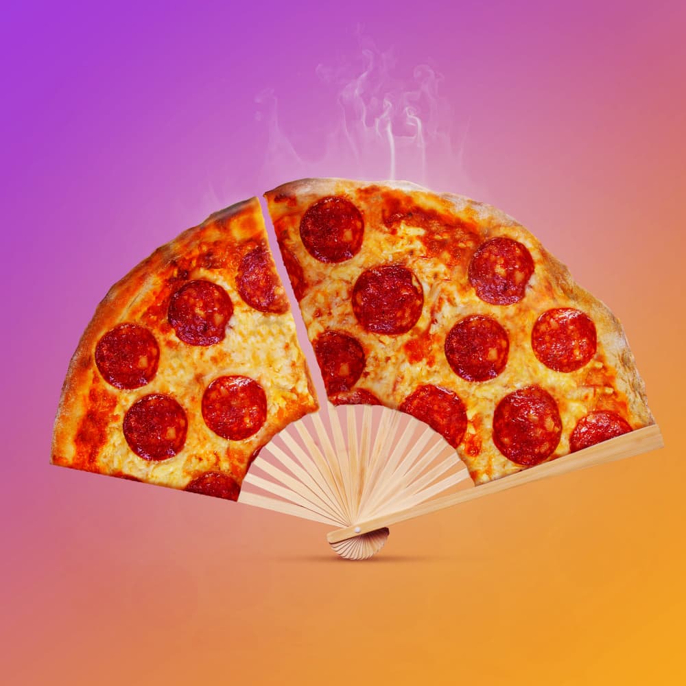 Hot Pizza Fan by Artem Pozdniakov — canvas wall art