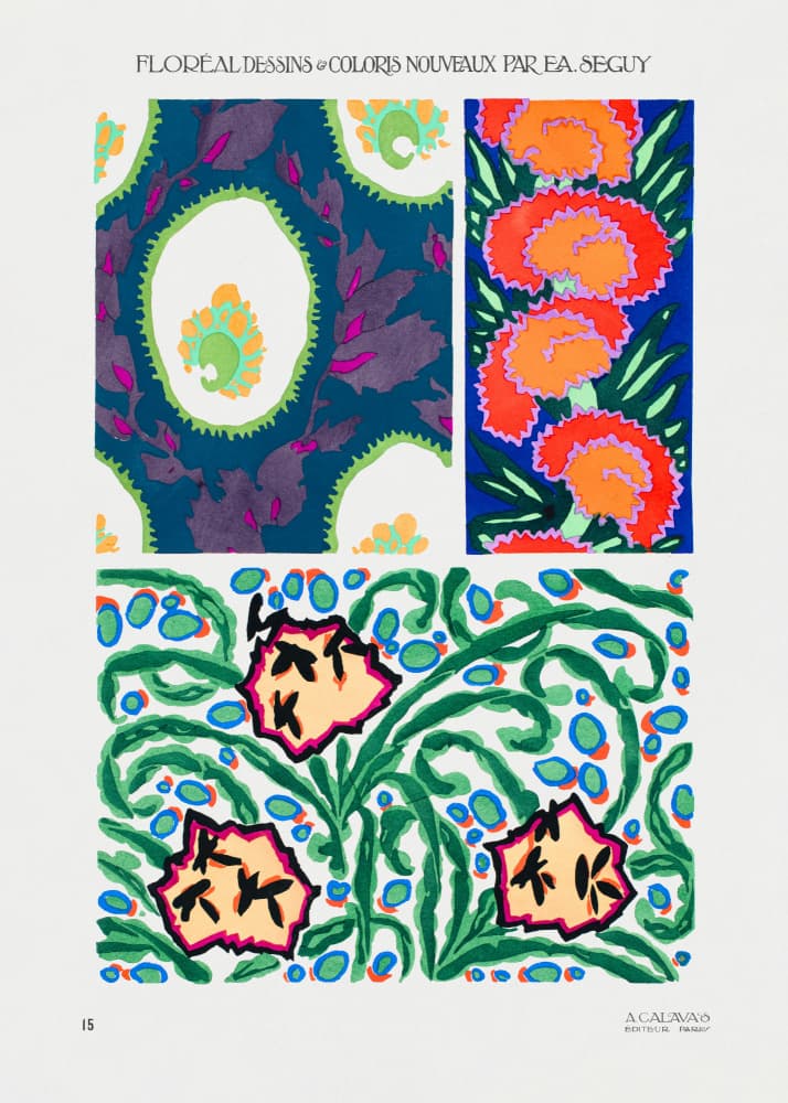 Pattern 15 by Emile Alain Seguy — canvas wall art