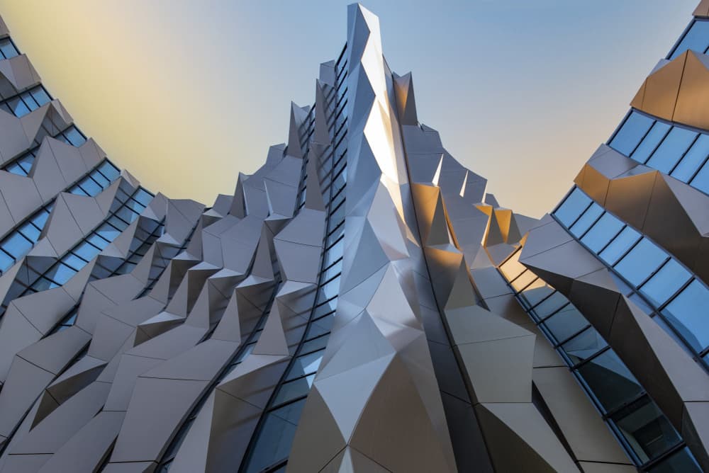 Modern Geometric Architecture by Linda Wride — canvas wall art