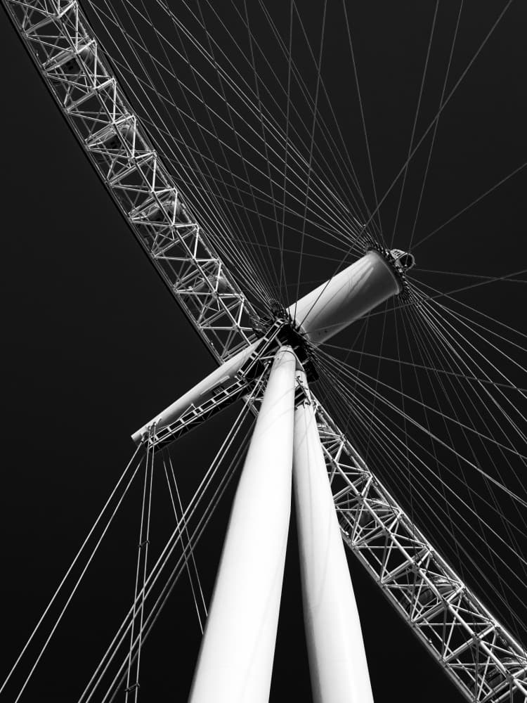 London Eye Urban Geometry by Michael Herpers — canvas wall art
