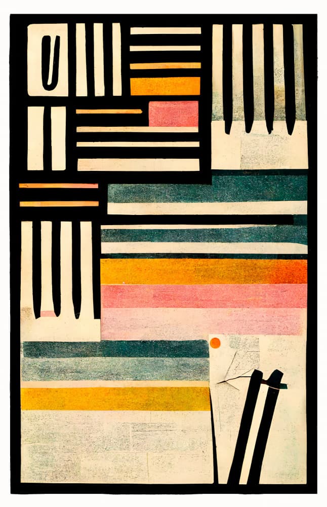 Geometric Rhythms by Treechild — canvas wall art