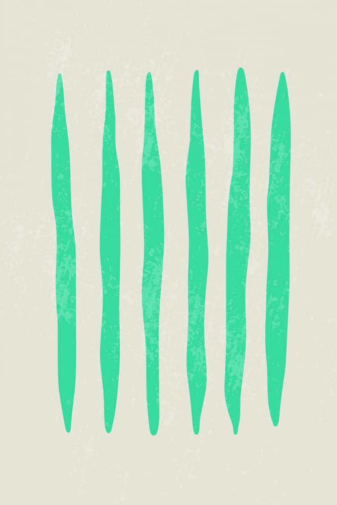 Organic Green Strokes by jay stanley — canvas wall art