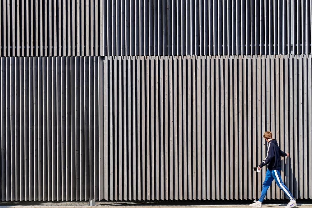 Urban Stroll Geometric Wall by wiebe wilbers — canvas wall art
