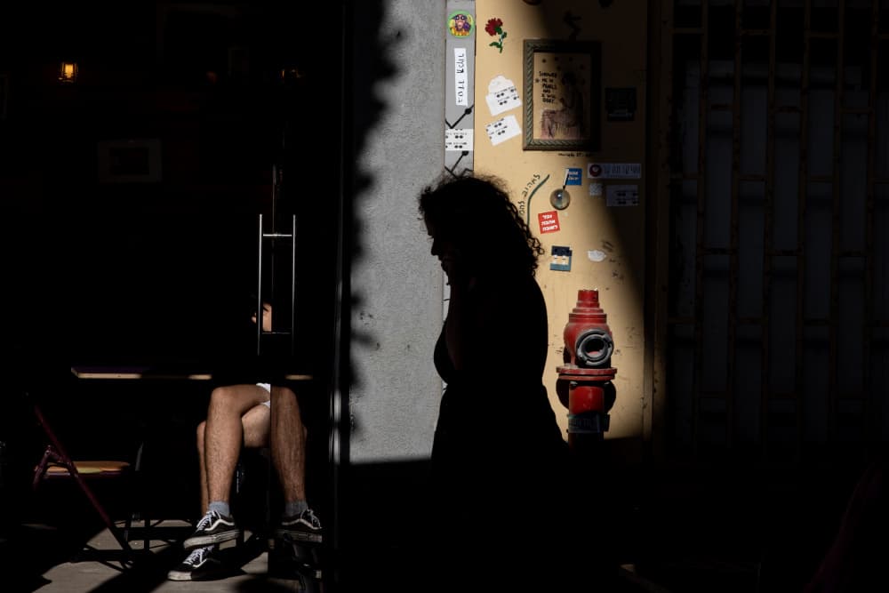 Urban Shadow Play by Ella Waldman — canvas wall art