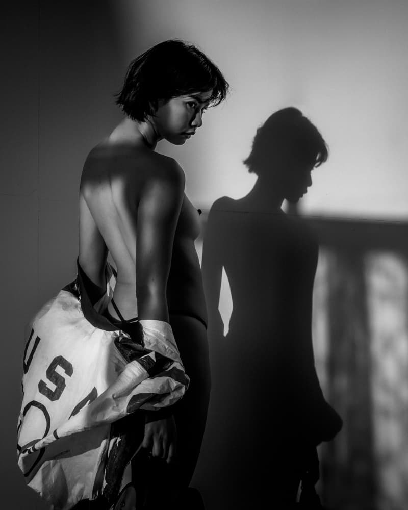 Woman and Her Shadow by ADIREK M — canvas wall art