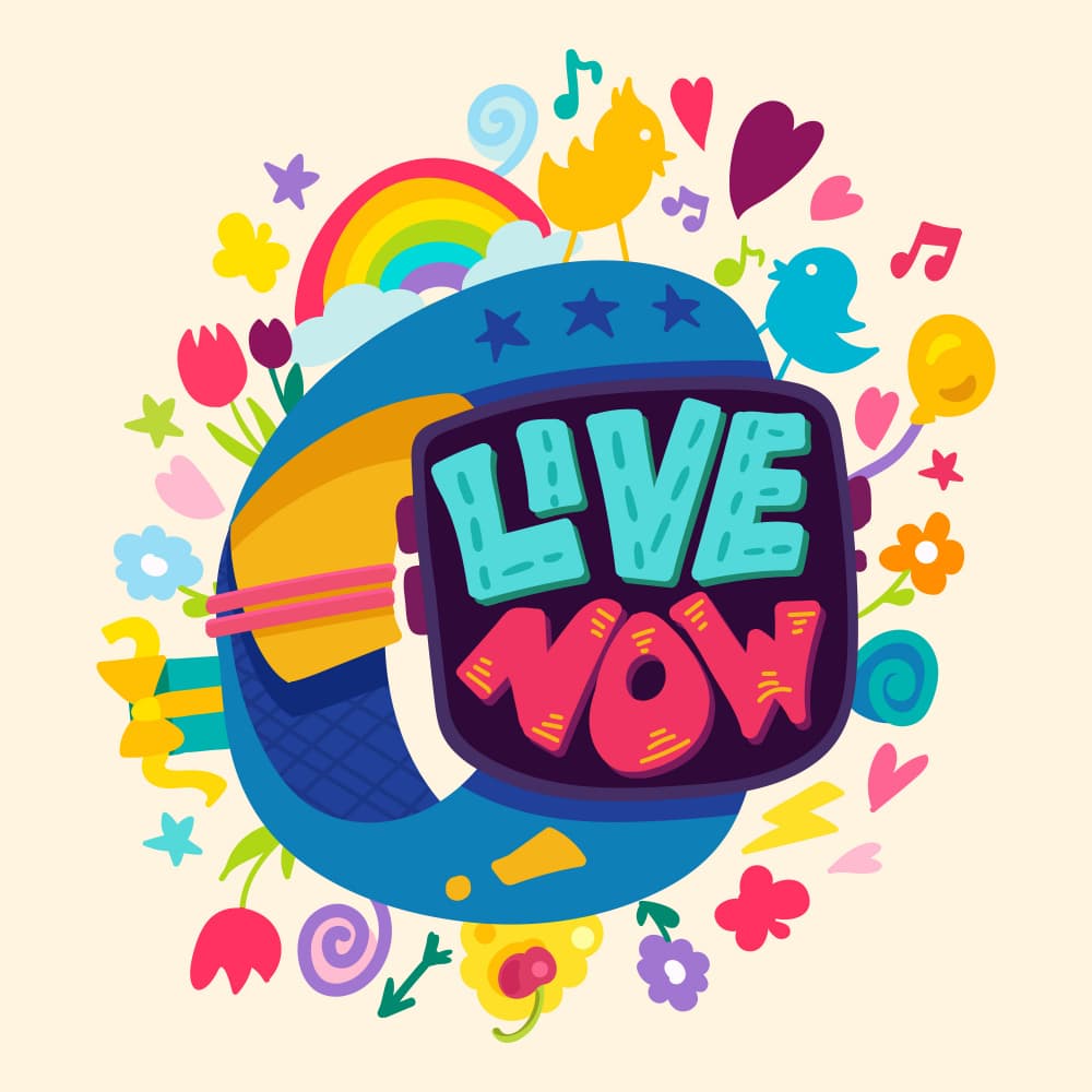 Vibrant Live Music by Marika Barsrsind — canvas wall art