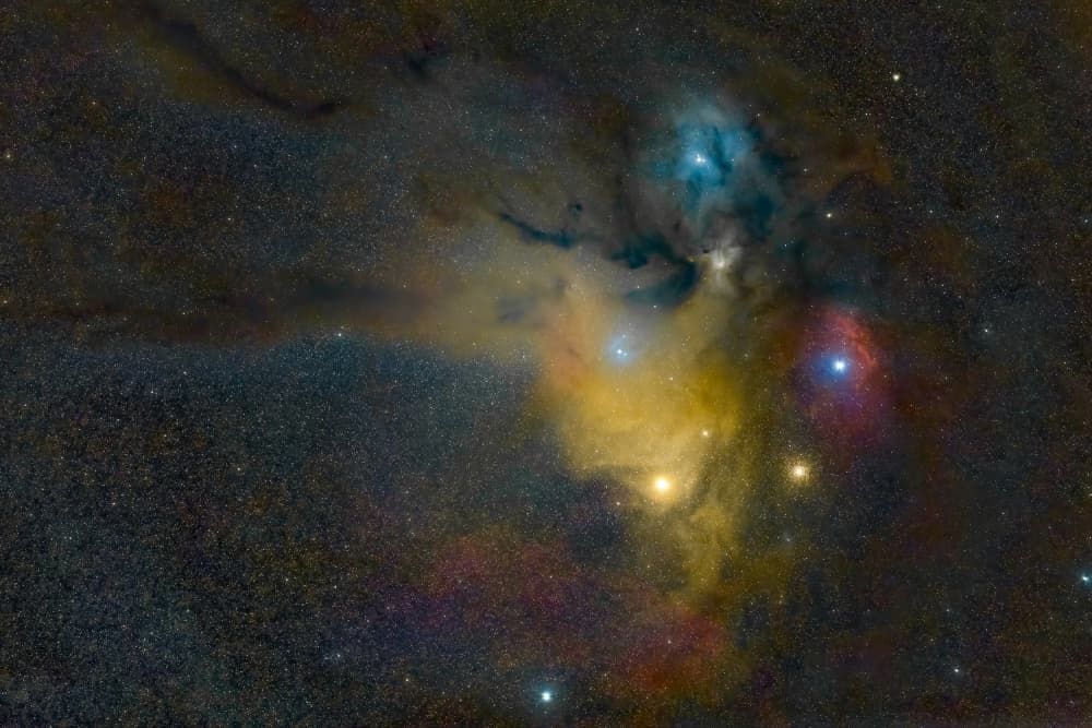 Vibrant Cosmic Nebula by Massimo Tamajo — canvas wall art