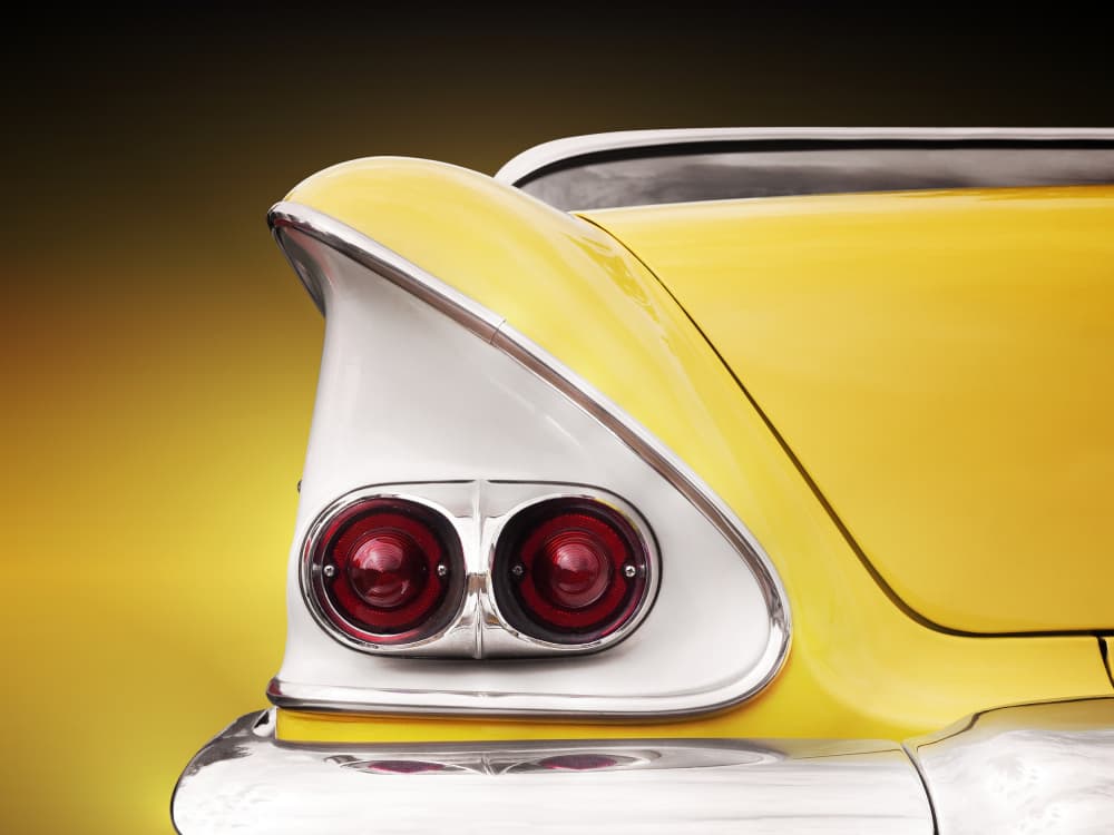 Classic Yellow Tail Lights by Beate Gube — canvas wall art