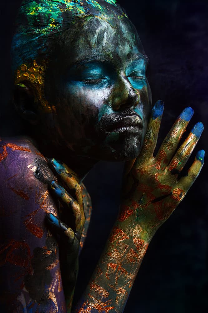 Vibrant Painted Portrait by Ivan Kovalev — canvas wall art