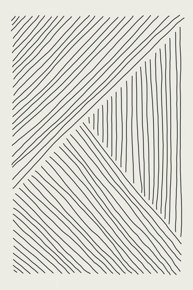 Modern Geometric Lines by jay stanley — canvas wall art