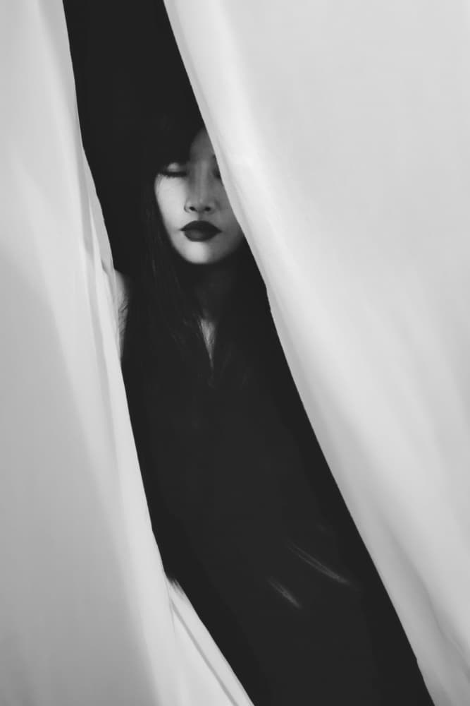 Hidden Woman Portrait by cindy ahn — canvas wall art