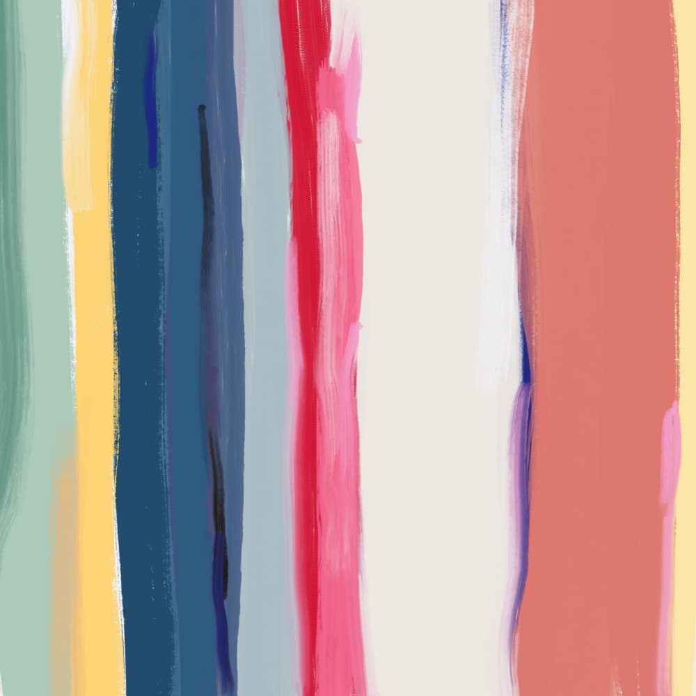 Vibrant Painted Stripes by Little Dean — canvas wall art