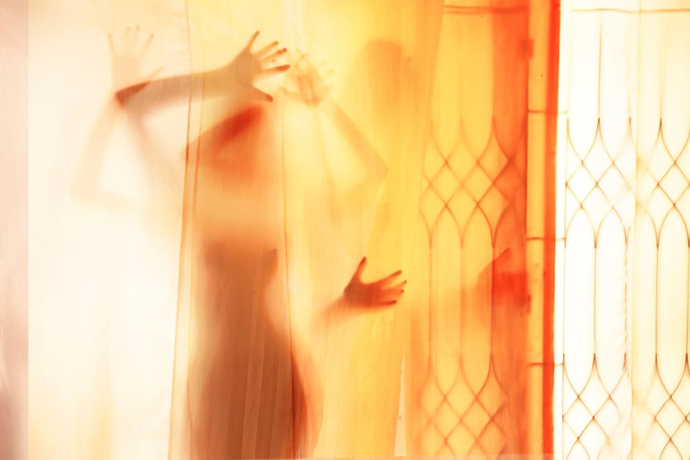 Pressing Hands Warm Light by Itthipol Deemee — canvas wall art