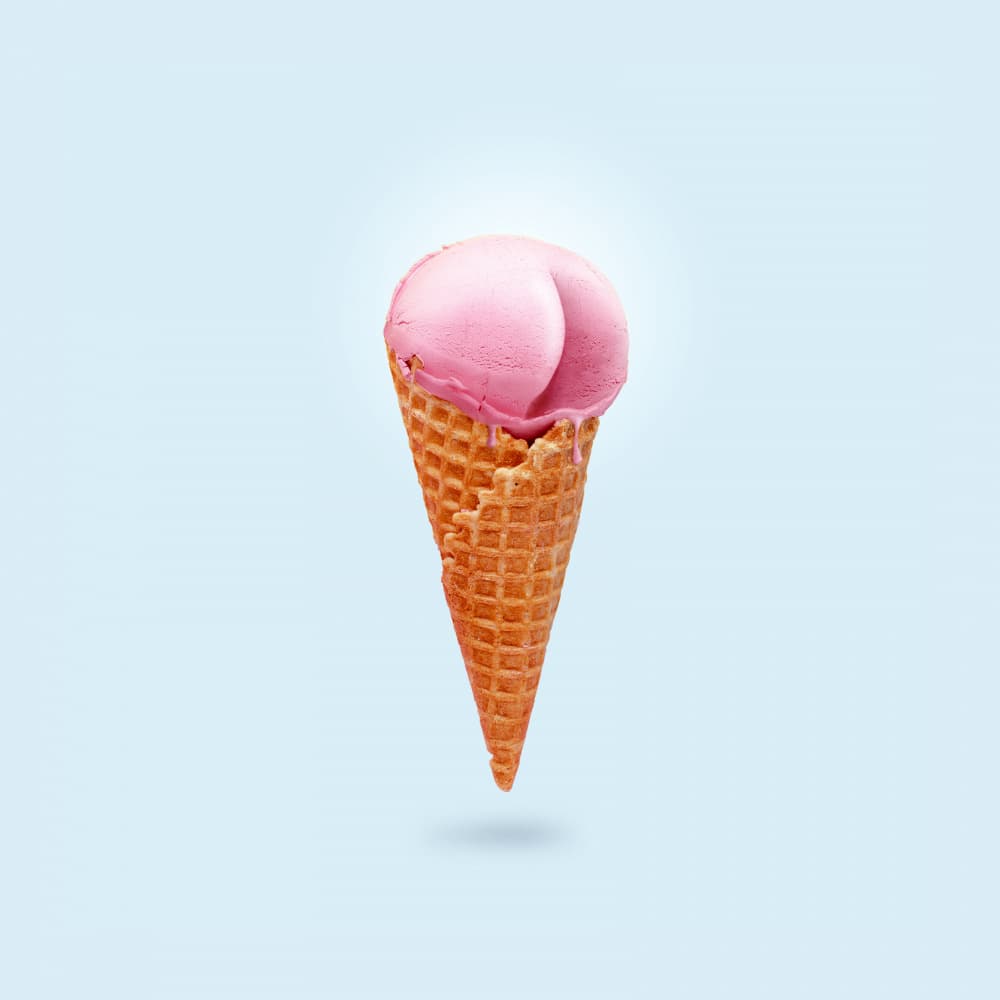 Cheeky Pink Scoop by Artem Pozdniakov — canvas wall art