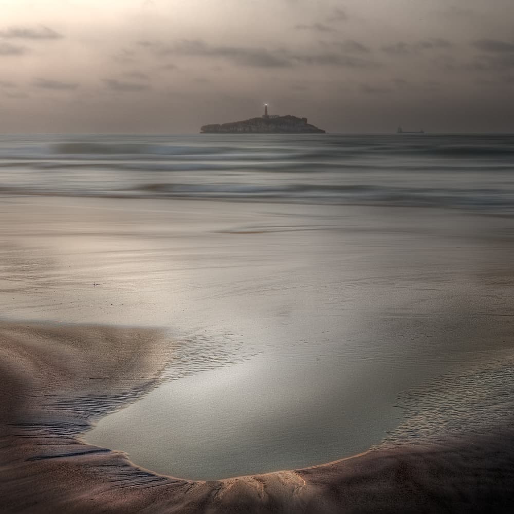 Dreamy Island Lighthouse by Chus Rodríguez — canvas wall art