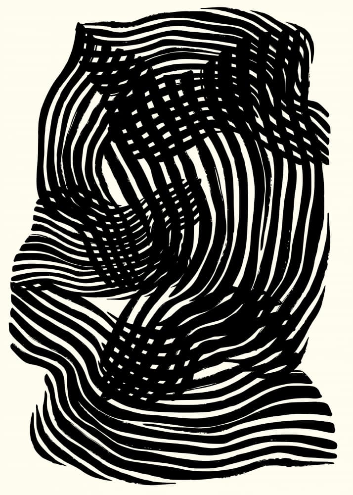 Dynamic Abstract Lines by RS LAB STUDIO — canvas wall art