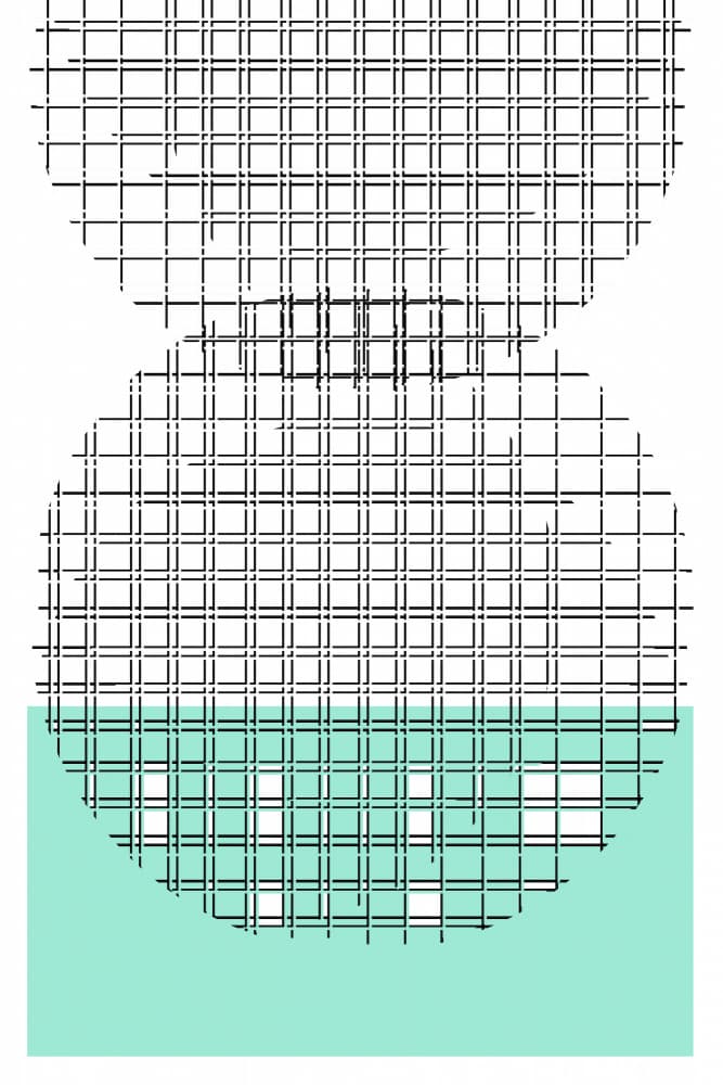 Geometric Mint Vessel by cartissi — canvas wall art