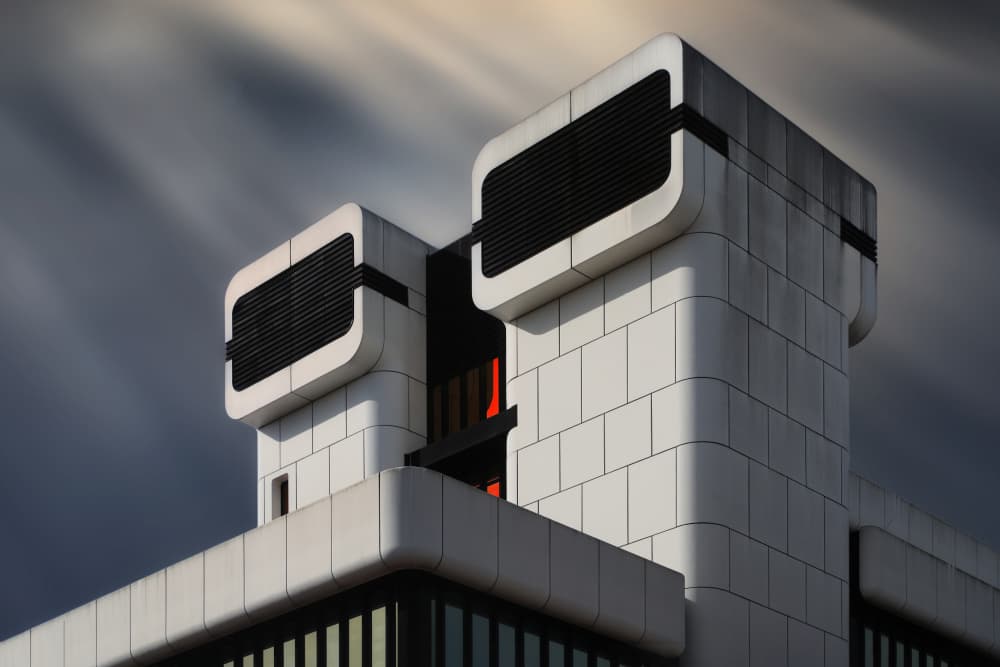 Dramatic Urban Architecture by Hans-Wolfgang Hawerkamp — canvas wall art