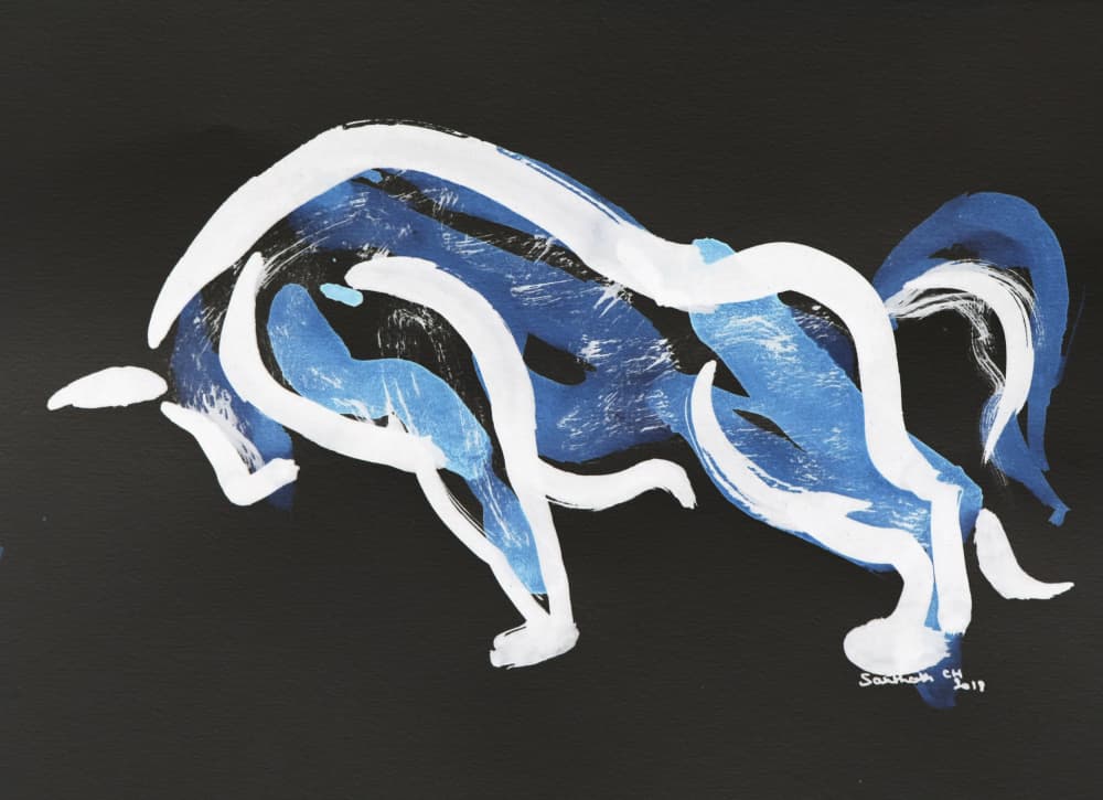 Abstract Power Bull by Santhosh ch — canvas wall art