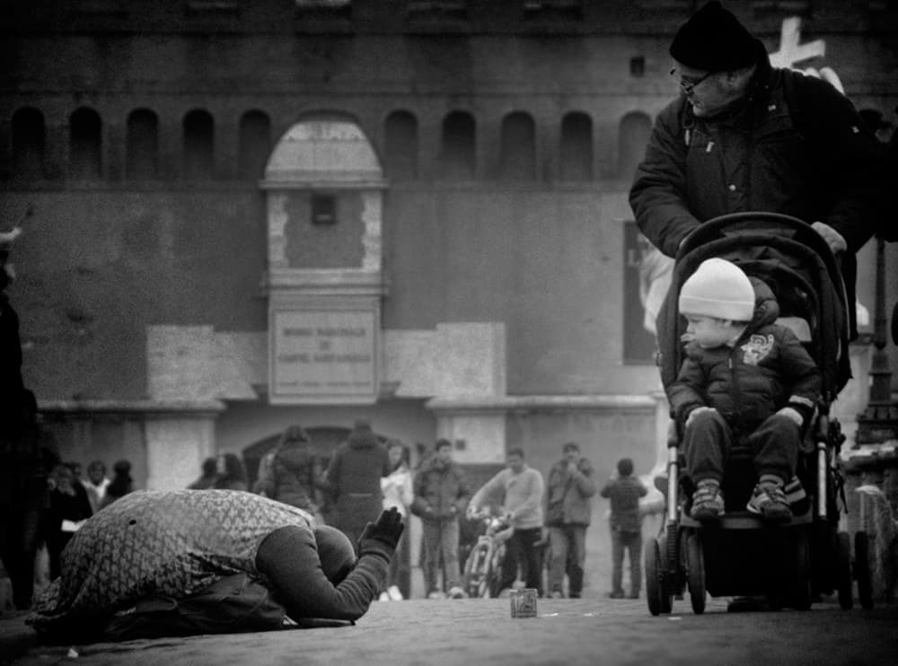 Rome Street Life by Antonio Grambone — canvas wall art