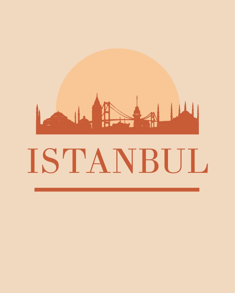 Iconic Istanbul Sunset by Emiliano Deificus — canvas wall art