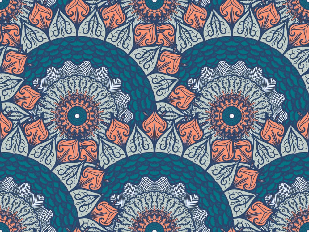 Bohemian Mandala Pattern by Marika Barsrsind — canvas wall art
