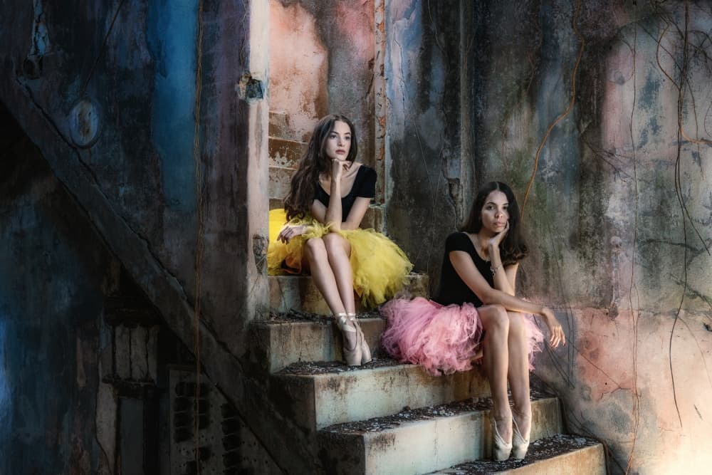 Ballet Dancers Pensive by Trevor Cole — canvas wall art