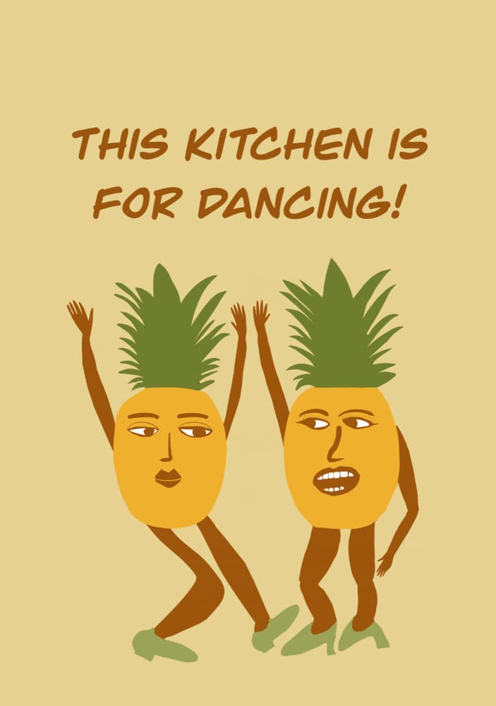 Kitchen Is For Dancing by Sharyn Bursic — canvas wall art