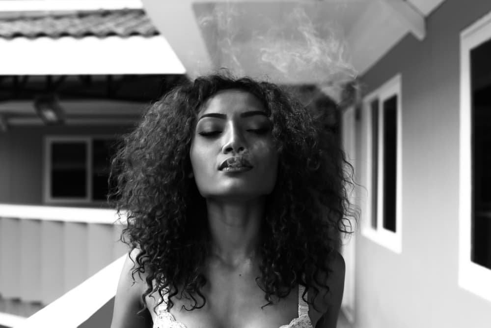 Pensive Smoke by Mehdi Mokhtari — canvas wall art
