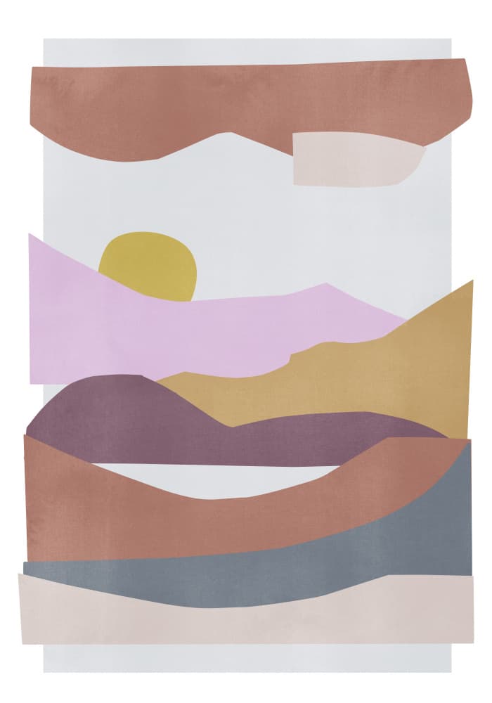 Abstract Shapes 8 by Mareike Böhmer — canvas wall art