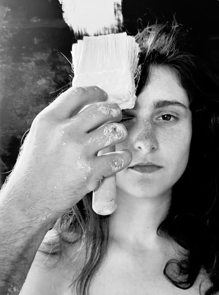 Creative Process Portrait by Davide Barzaghi — canvas wall art