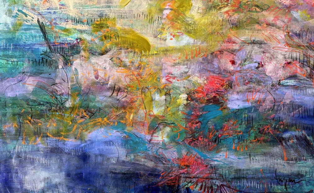 Expressionist inscription by Dorothy Fagan — canvas wall art