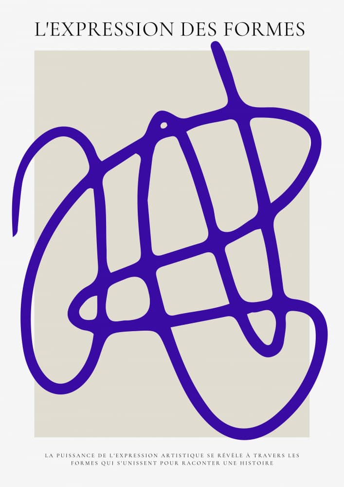 Flowing Abstract Lines by RS LAB STUDIO — canvas wall art
