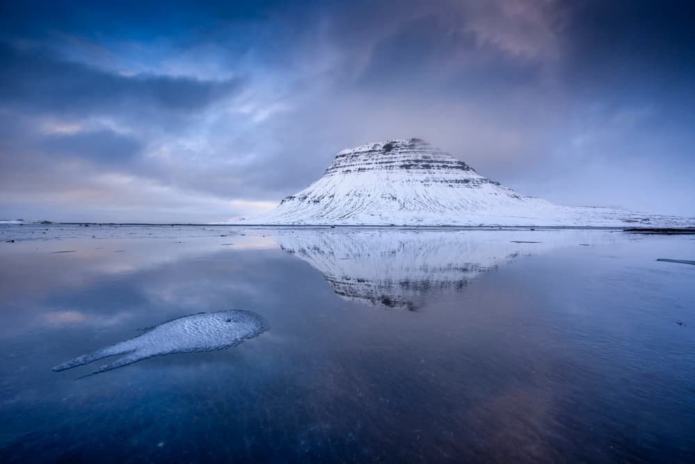 Snowy Peak Reflection by Andrea Auf dem Brinke — canvas wall art