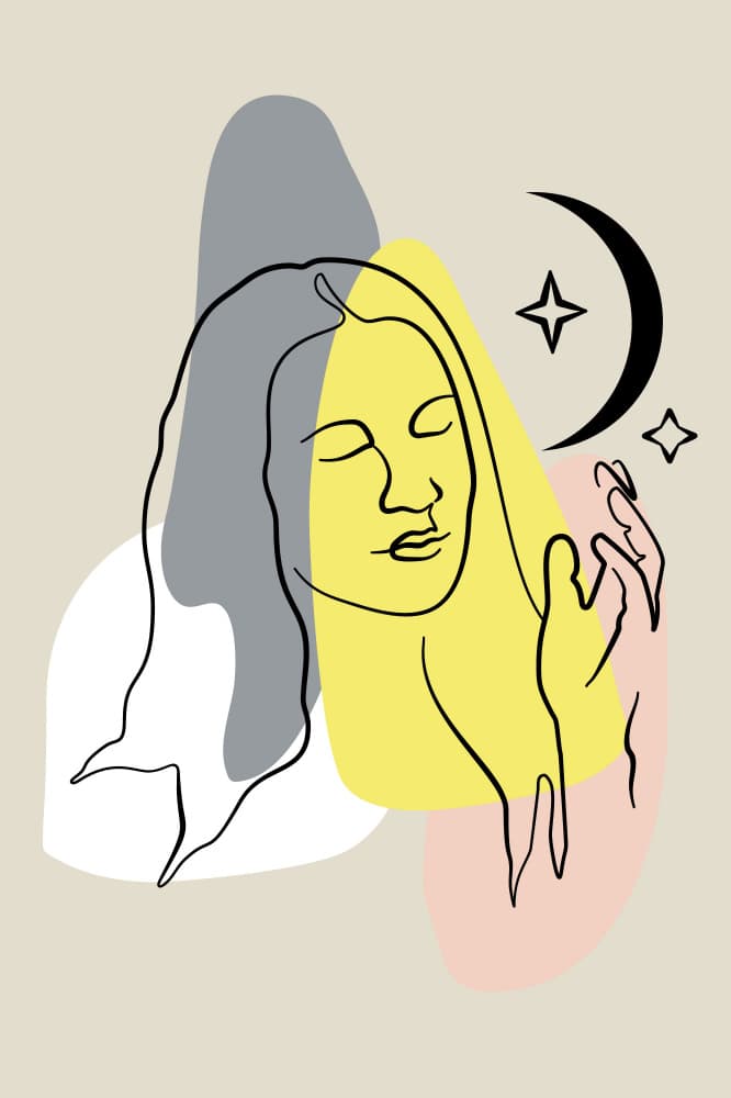 Feminine Celestial Poster 08 by Anna Rose — canvas wall art
