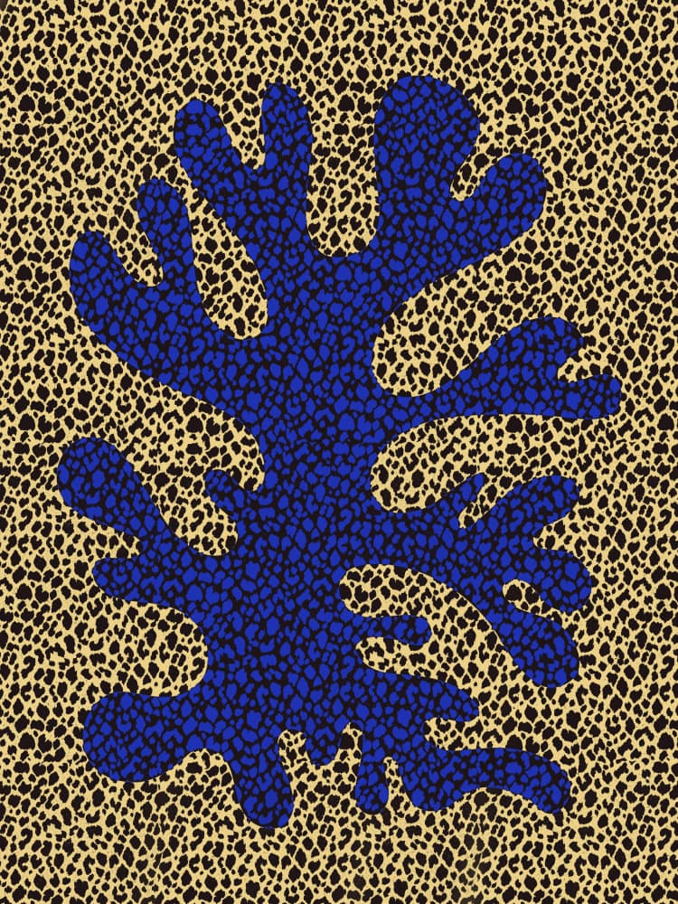 Branching Blue Coral by Little Dean — canvas wall art