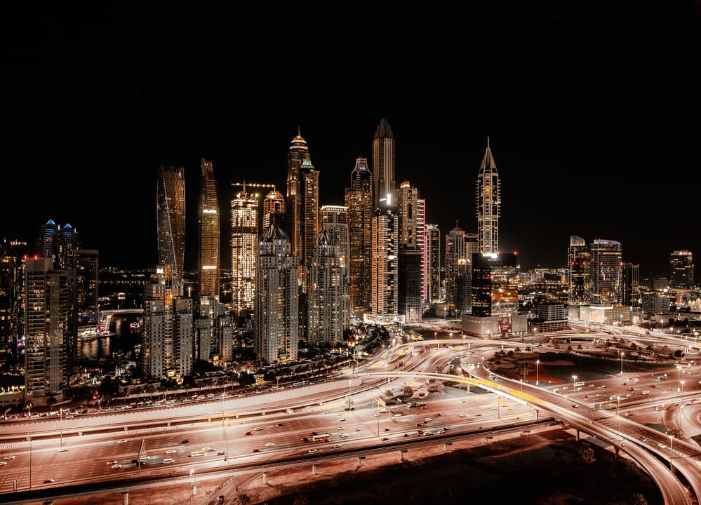 Vibrant City Night Lights by Carmine Chiriacò — canvas wall art