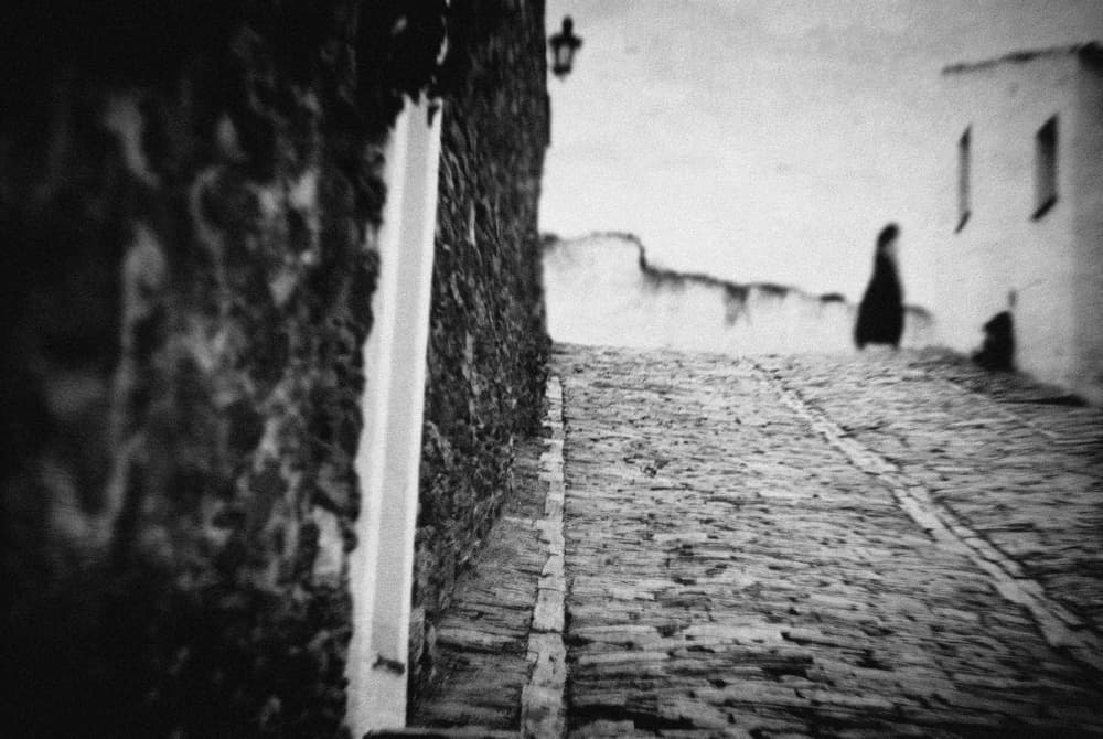 Cobblestone Village Path by Milena Seita — canvas wall art