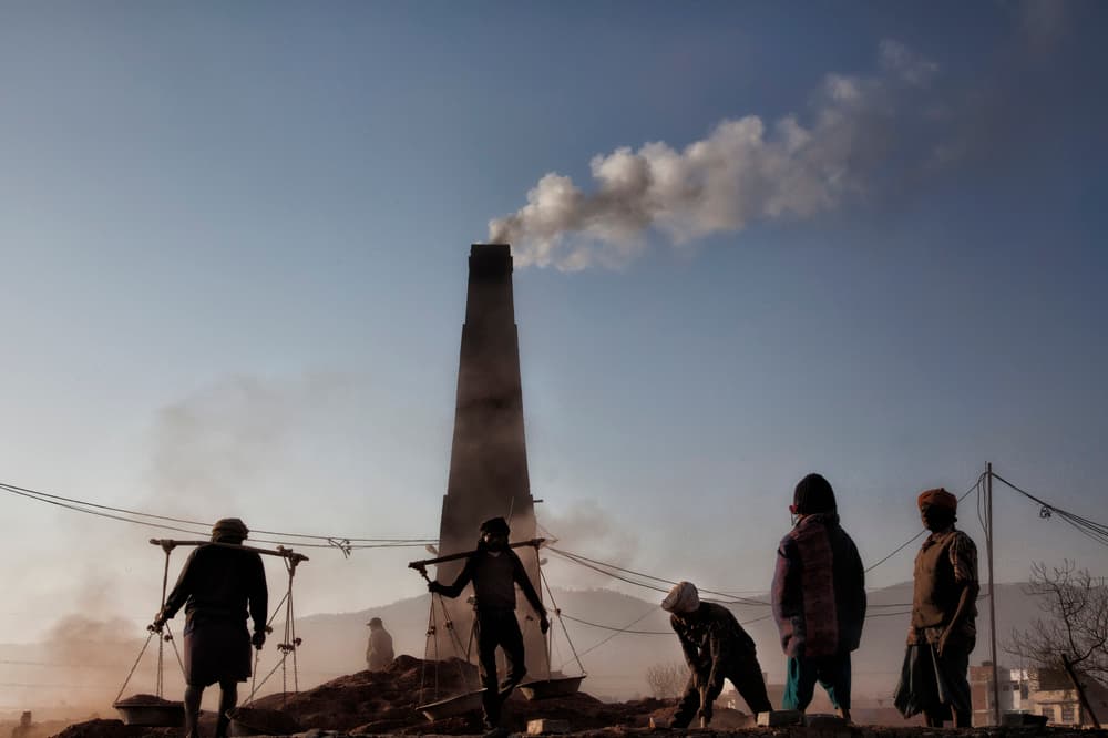 Industrial Labor And Smoke by Yvette Depaepe — canvas wall art