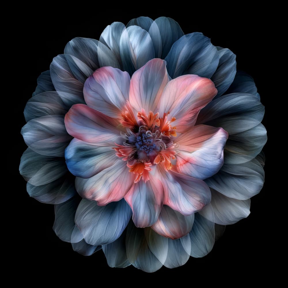 Ethereal Dahlia Bloom by Bilge Paksoylu — canvas wall art