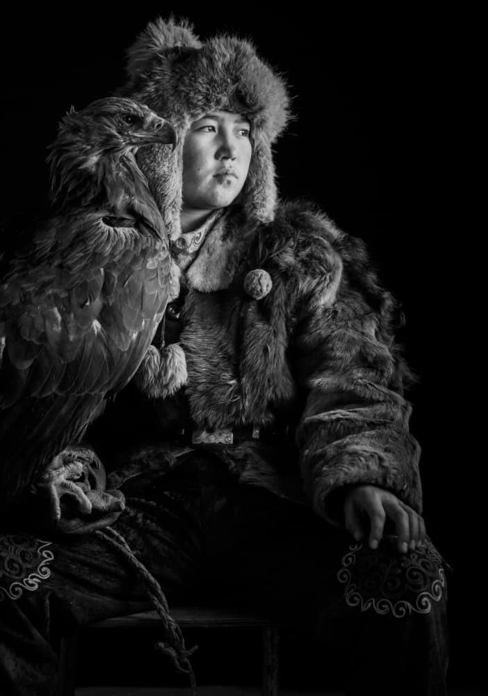 Mongolian Eagle Hunter by ADIREK M — canvas wall art