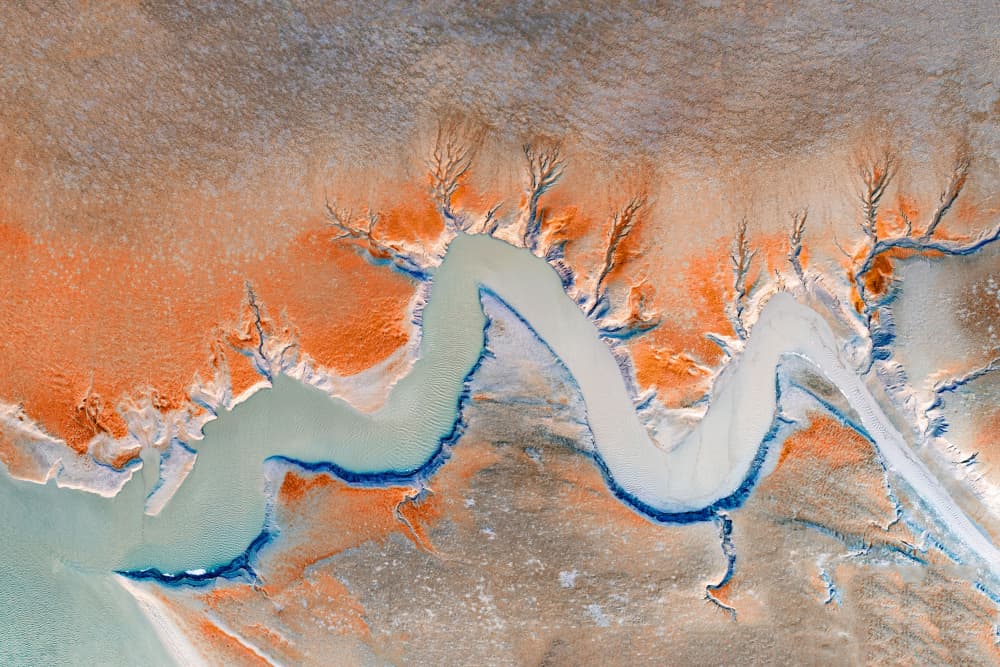 Abstract Tidal River by Songlin Xu — canvas wall art