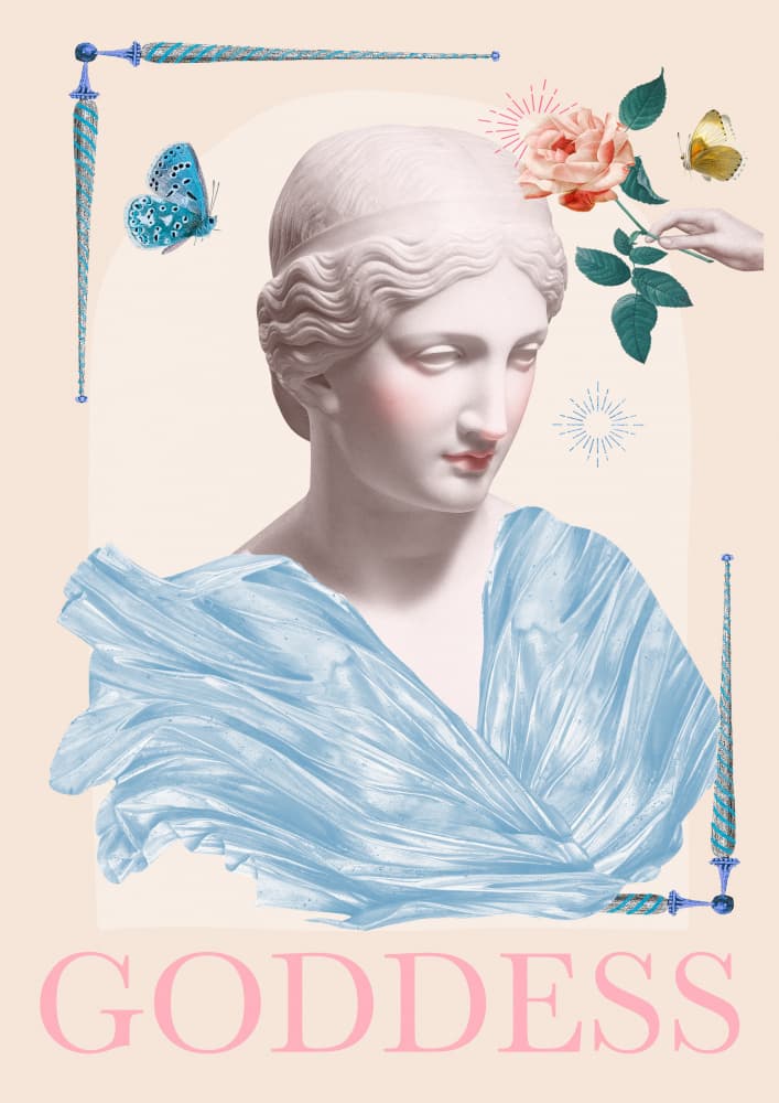 Ethereal Goddess Bust by Talitha McQueen — canvas wall art