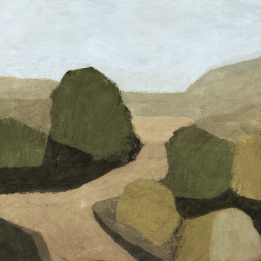 Paysage 1 by Dan Hobday — canvas wall art