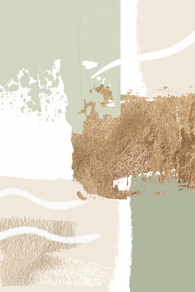 Modern Gold Sage Abstract by Sally Ann Moss — canvas wall art