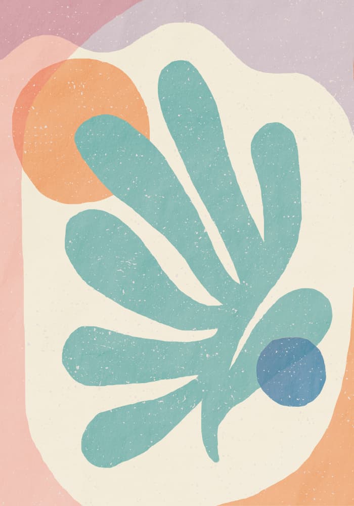 Abstract Organic Shapes by Aylin Demir — canvas wall art