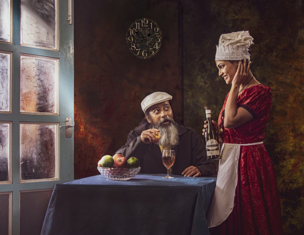 Rustic Cafe Moment by DEBASISH CHATTOPADHYAY — canvas wall art