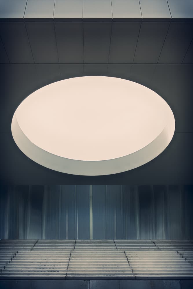 Geometric Light and Stairs by Greetje van Son — canvas wall art
